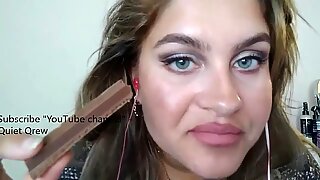 ASMR Sexy whispers while chewing bubble gum guarantee you cum