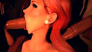 Hot Games Sexynari Foursome dengan Dada Besar 3D Perempuan
