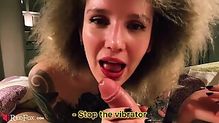 Vibrator Kontrol Pacar Sementara Gadis Sensual Mengisap - Sperma